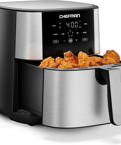 Chefman Air Fryer 9 Qt | TurboFry 7-in-1 High-Powered 450°F Cooking for Crispier and Even Results
